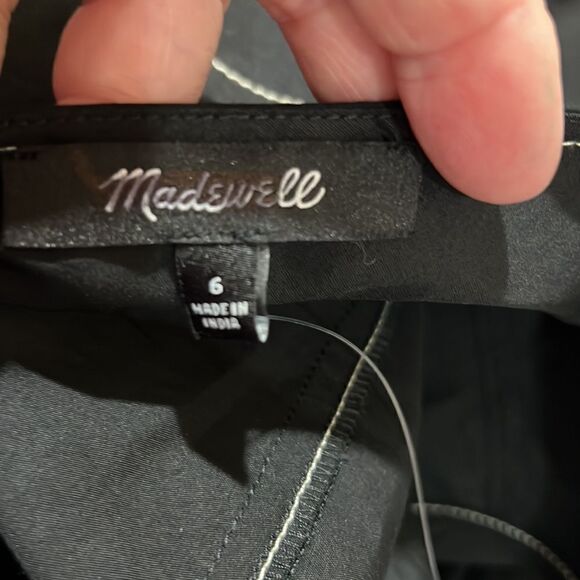 Madewell  Puff-Sleeve Drop-Waist Midi Dress size 6 NWT - Picture 11 of 14